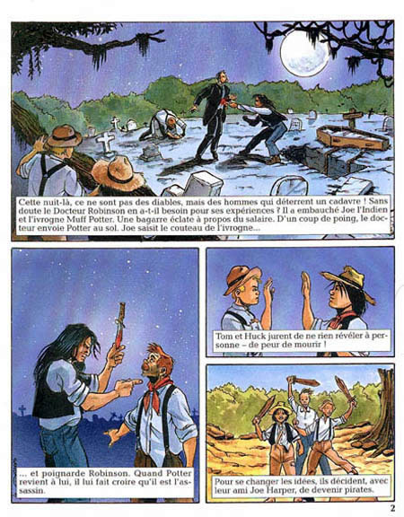 Planche BD Tom Sawyer