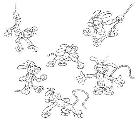 Le Marsupilami - saison 1 - Dessin animé - Model Sheets