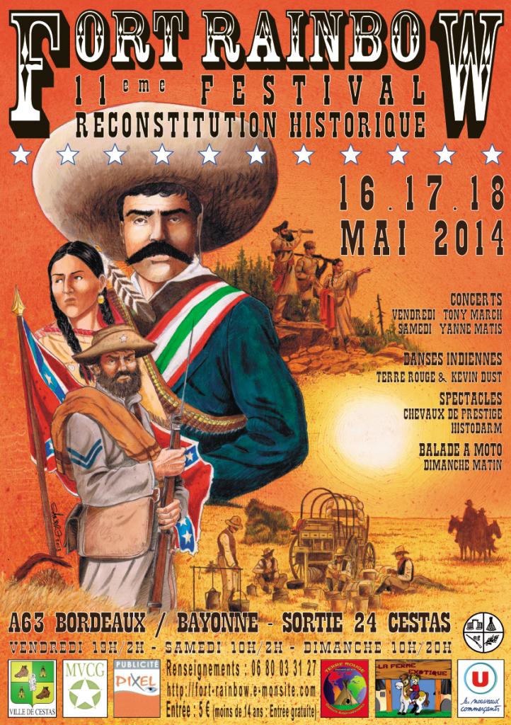 Affiche festival Fort Rainbow 2014 