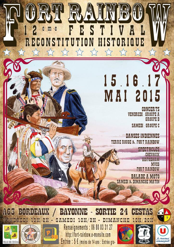 Affiche  festival Fort Rainbow 2015