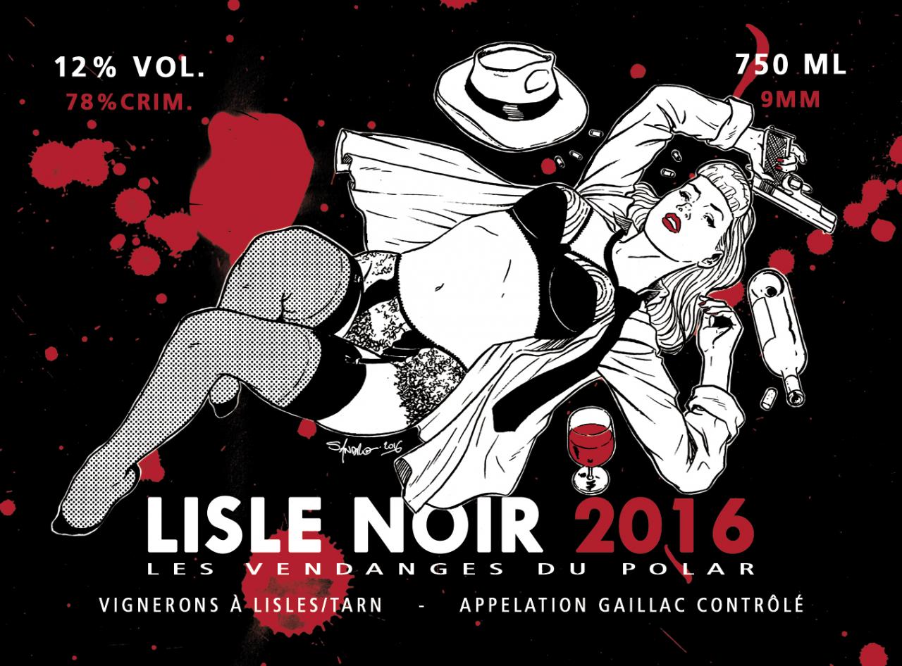 Poster Salon polar & vin de Lisle Noir 