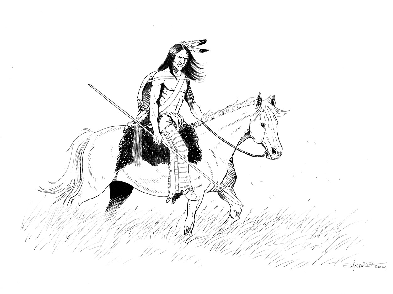 Guerrier Sioux à cheval 1