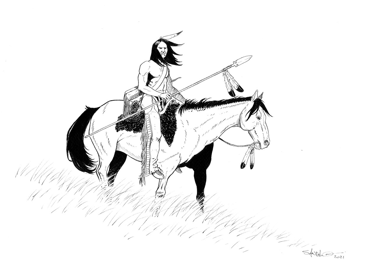 Guerrier Sioux à cheval 3