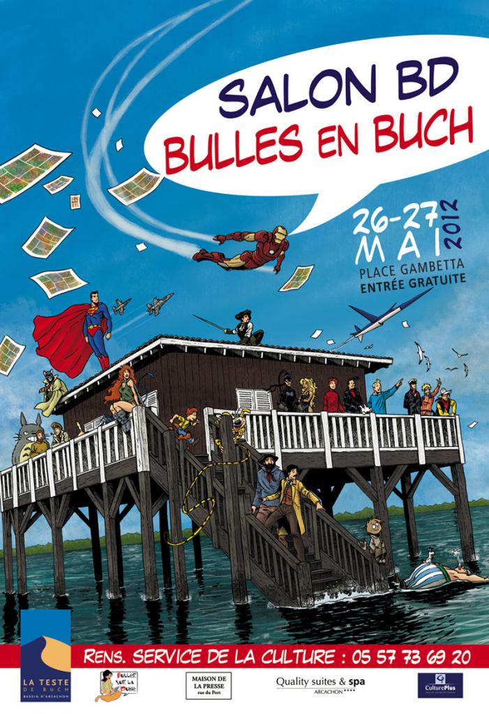 Affiche festival BD Bulles en Buch 2012